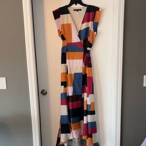 Hutch Geometric Wrap Dress